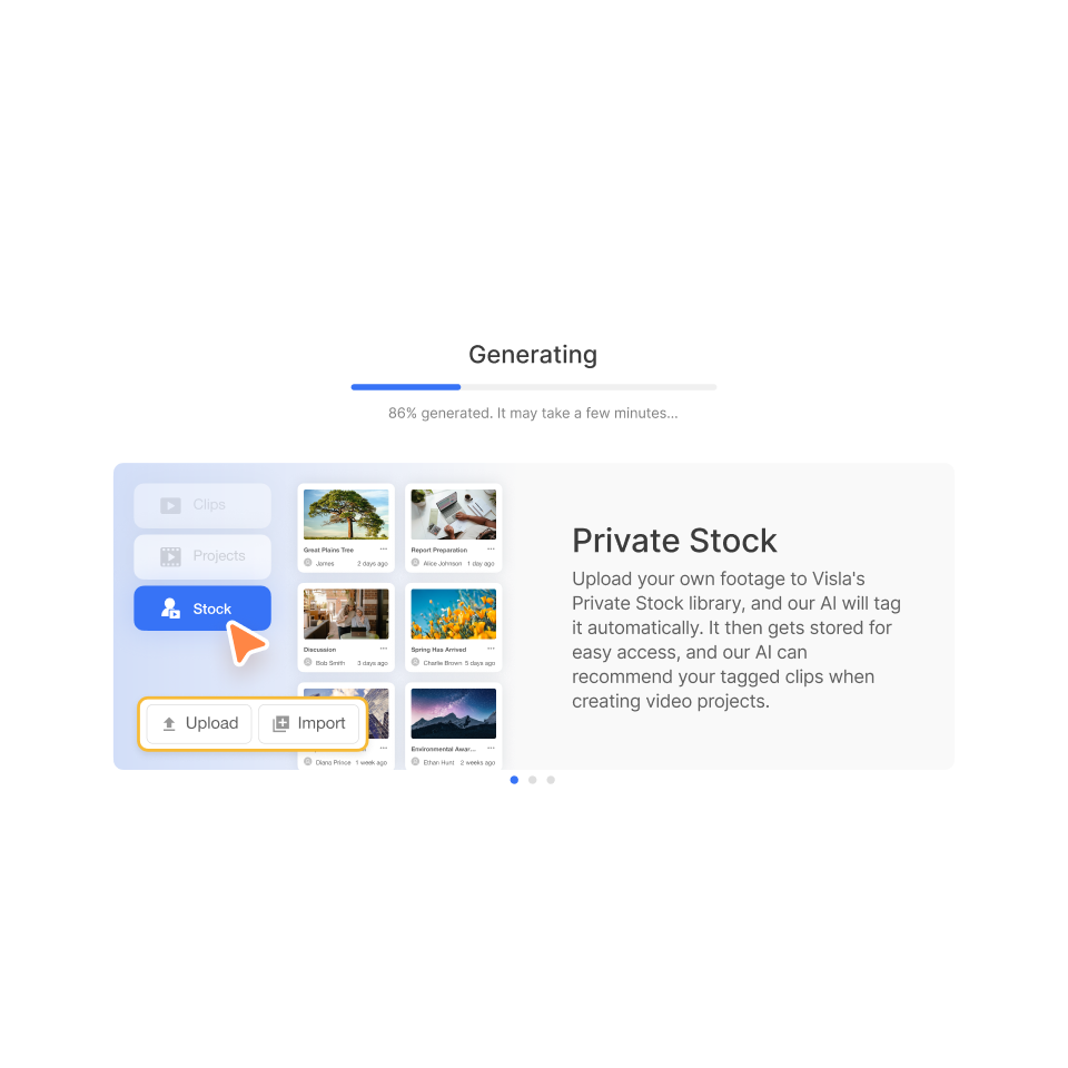 AI-powered draft creation for your feature walkthrough video using Visla.